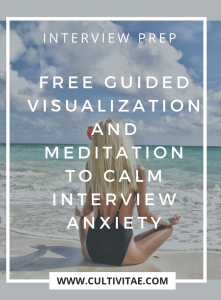 free guided visualization and meditation to calm interview anxiety and boost confidence