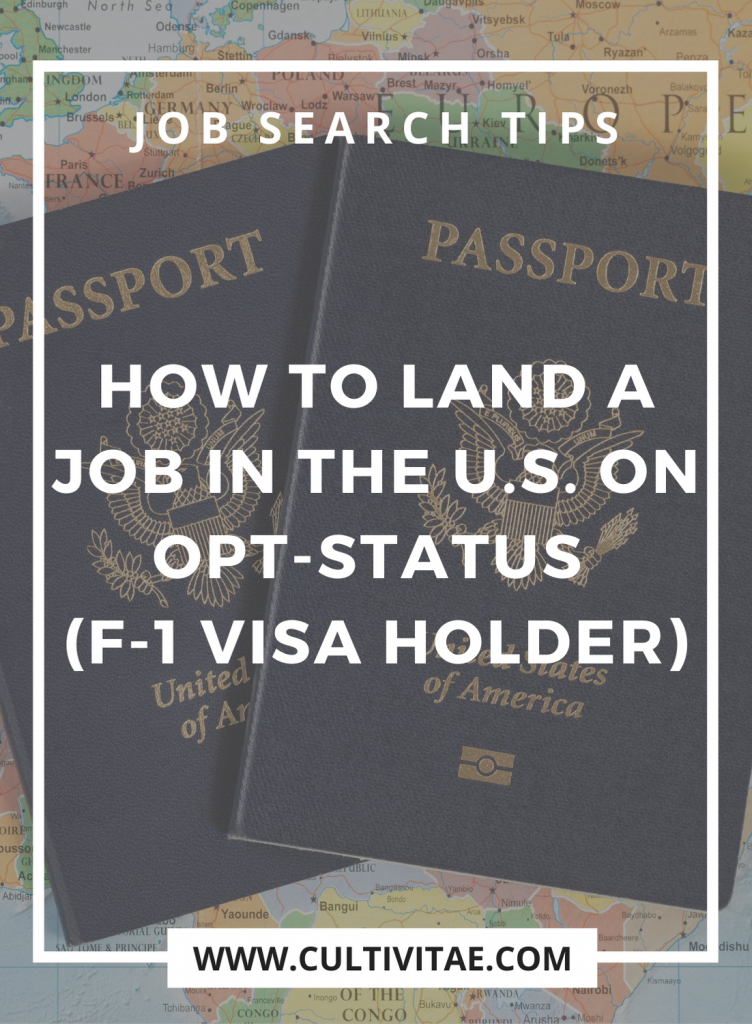 how to land a job in the United States on OPT Status