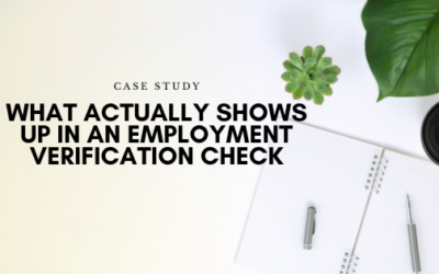 What Actually Shows Up in an Employment Verification Check